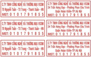 Dịch vụ khắc dấu mã số thuế tại An Khánh